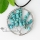 heart oblong round semi precious stone turquoise necklaces pendants jewelry