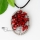 heart oblong semi precious stone red coral necklaces pendants jewelry