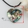 heart patchwork sea water rainbow abalone shell mother of pearl pendants leather necklaces jewelry