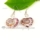 heart swirled lampwork murano glass earrings jewelry