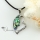 heart valentine's day rainbow abalone sea shell mother of pearl rhinestone pendants for necklaces