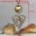 heart wings antique long chain pendants necklaces