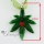 hemp leaf ladybug murano glass neckalce pendants jewelry