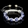 imitated pearls macrame bracelets white cord