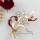 leaf enameled rhinestone scarf brooch pin jewelry