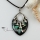 leaf patchwork sea water rainbow abalone shell mother of pearl necklaces pendants silver filled brass