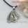 leaf seawater rainbow abalone shell mother of pearl necklaces pendants