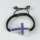 macrame sideways cross rhinestone bracelets jewellery armband