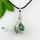 mermaid ball jade amethyst agate rose quartz semi precious stone necklaces pendants