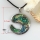 moon white rainbow abalone pink yellow seashell mother of pearl oyster sea shell pendant necklaces