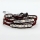 natural stone bead beaded leather wrap bracelets