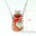oblong aromatherapy inhaler perfume necklaces oil diffusing necklace glass vial pendant necklace