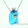 oblong luminous diffuser necklace aromatherapy jewelry necklace diffuser pendant bottle charm necklace