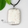 oblong semi precious stone pendants leather necklaces