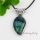 olive fancy color dichroic foil glass necklaces with pendants jewellery silver plated