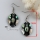 olive patchwork seawater rainbow abalone penguin black oyster shell mother of pearl dangle earrings