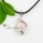 olive rose quartz amethyst semi precious stone necklaces pendants