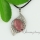 olive rose quartz semi precious stone openwork necklaces with pendants