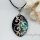 olive seawater rainbow abalone shell mother of pearl necklaces pendants