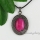 oval glass opal amethyst rose quartz jade agate semi precious stone openwork necklaces with pendants