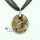 oval glitter foil millefiori murano lampwork glass venetian necklaces pendants