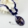 oval glitter foil with lines murano lampwork glass venetian necklaces pendants