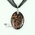 oval glitter murano lampwork glass venetian necklaces pendants