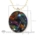 oval handmade dichroic glass necklaces pendants jewelry