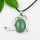 oval opal jade amethyst rose quartz tigereye semi precious stone necklaces pendants