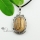 oval openwork tiger's eye glass opal jade turquoise natural semi precious stone necklaces pendants