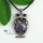 oval owl jade rose quartz glass opal amethyst tiger's-eye agate natural semi precious stone pendant necklaces