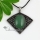 oval rhombus amethyst glass opal agate jade natural semi precious stone necklaces pendants