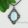 oval rhombus glass opal turquoise tiger's-eye amethyst rose quartz jade agate semi precious stone rhinestone necklaces with pendants