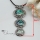 oval seawater rainbow abalone shell mother of pearl necklaces pendants