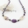 oval semi precious stone jade agate and crystal beads long chain necklaces