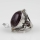 oval semi precious stone natural rose quartz tiger's-eye amethyst finger rings jewelry