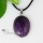 oval semi precious stone rose quartz amethyst necklaces pendants