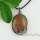 oval tiger's-eye rose quartz amethyst jade rhinestone semi precious stone necklaces with pendants