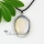 oval tiger's eye rose quartz glass opal jade agate natural semi precious stone necklaces pendants