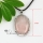 oval tiger's eye rose quartz glass opal jade agate natural semi precious stone necklaces pendants