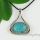 oval triangleglass opal tiger's-eye turquoise jade amethyst agate openwork necklaces with pendants