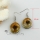 oval yellow oyster shell dangle earrings cheap china jewelry fashion jewelry