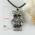 owl ladybug oval patchwork rainbow abalone shell necklaces pendants