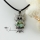 owl peacock rainbow abalone shell rhinestone necklaces pendants