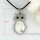 oyster sea shell pendants night owl patchwork rhinestone necklaces other of pearl jewellery