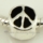 peace sign enamel european charms fit for bracelets