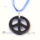 peace sign foil lampwork murano glass necklaces pendants jewelry