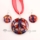 peace sign foil venetian murano glass pendants and earrings jewelry