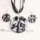 peace sign foil venetian murano glass pendants and earrings jewelry