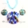 peace sign foil venetian murano glass pendants and earrings jewelry